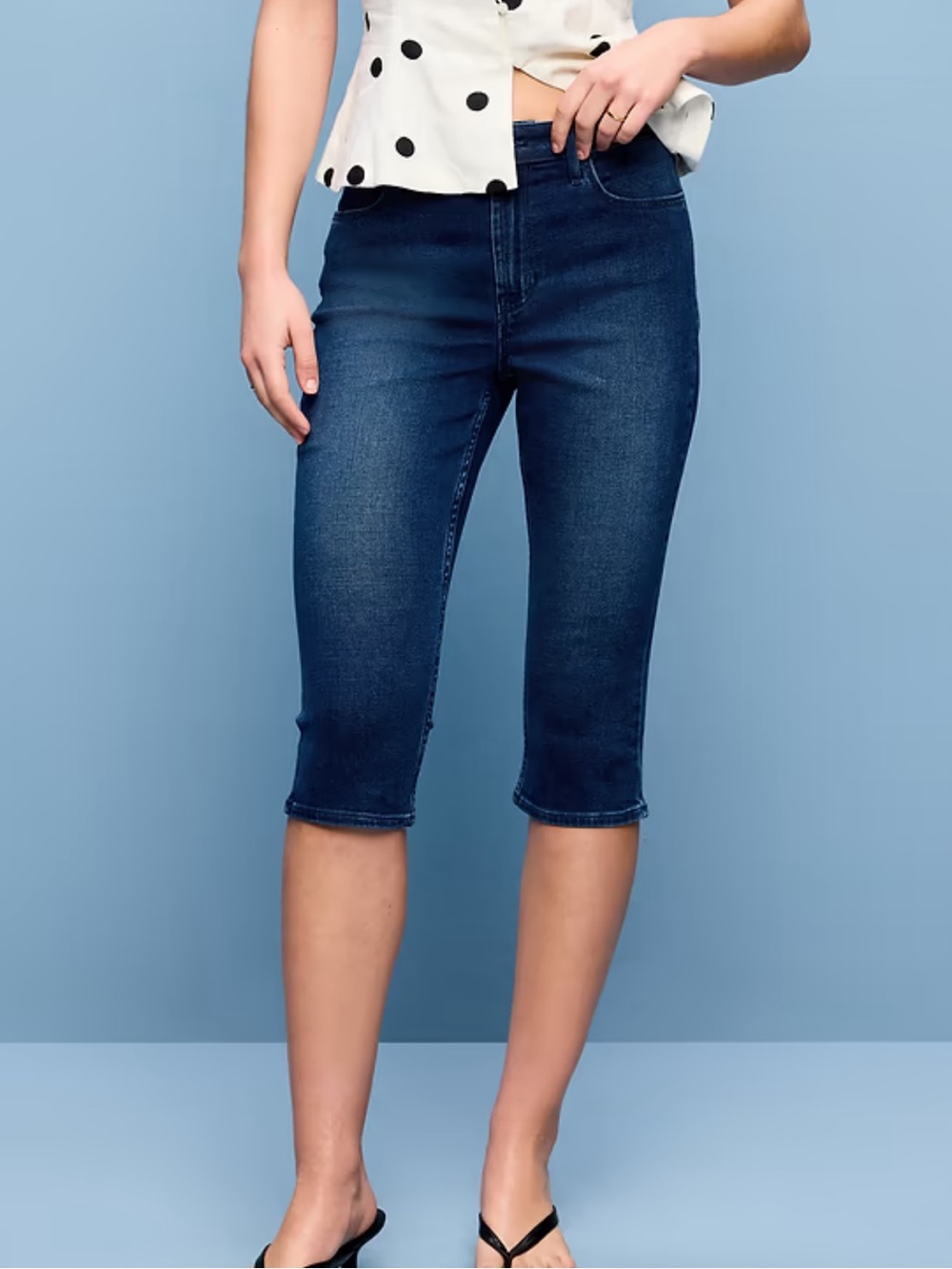 Old Navy denim high waisted capri